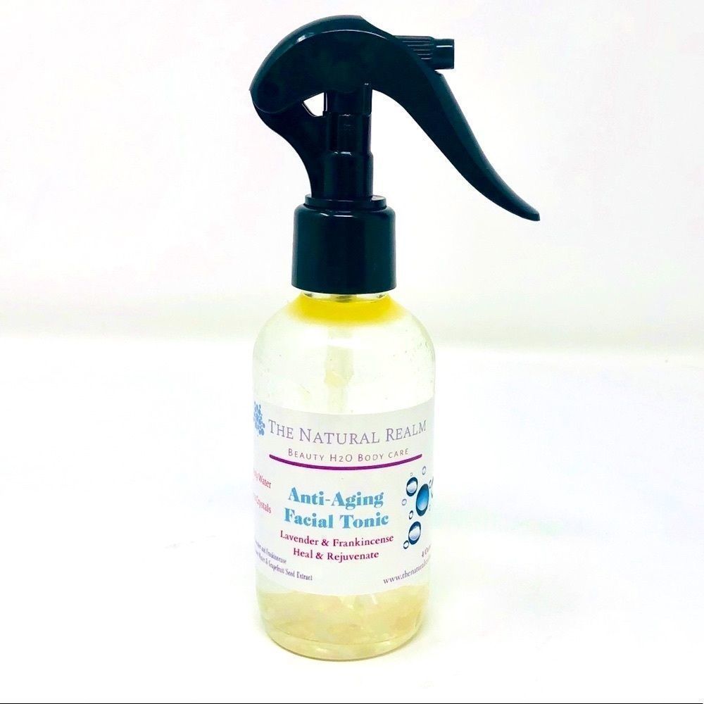 Anti-Aging Cooling Face Mist with Rose Quartz 6.0ph Japanese Beauty Water - Picture 2 of 13